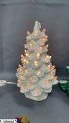 Two Light Up Christmas Tree Decorations, Largest 17" Tall