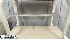 Two Items - Chest of Drawers and Vanity Stool, Painted, Rough Condition 26.5x15x44