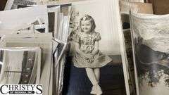 Postcards, Old Photographs, Framed Wedding Certificate from 1909 Measures 16x21