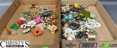 Costume Jewelry Bracelets, Pins, Beads,