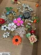 Costume Jewelry Bracelets, Pins, Beads,