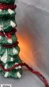 Two Light Up Christmas Tree Decorations, Largest 17" Tall