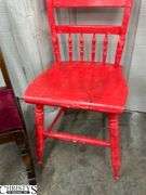 Painted Chair 16x19x34, Youth Rocking Chair