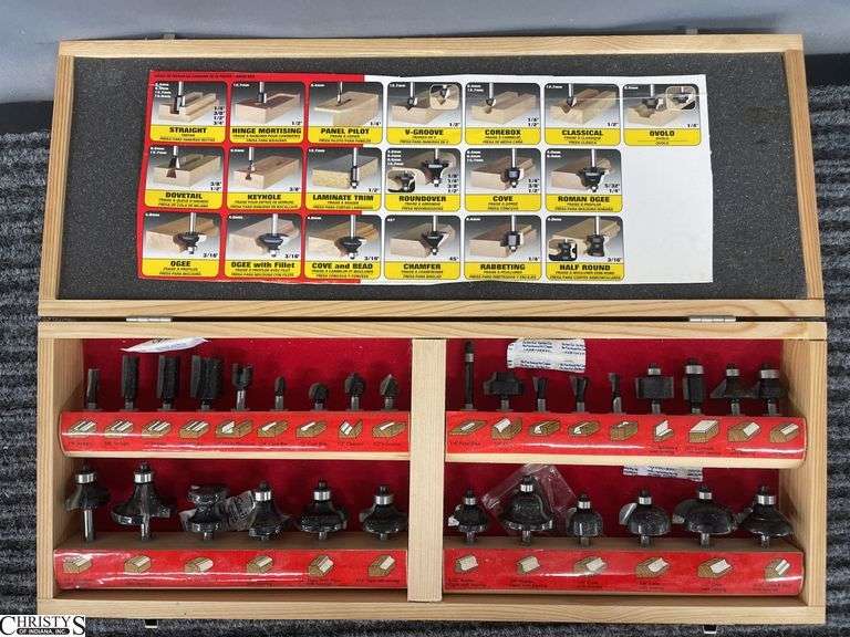 Skil Router Bit Set In Case - Christys