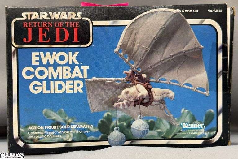 Vintage Star Wars Return of The Jedi Kenner 1983 Ewok Combat Glider In Original Box image
