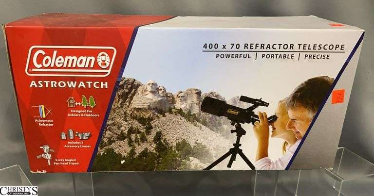Coleman Astrowatch 400x70 Refractor Telescope image
