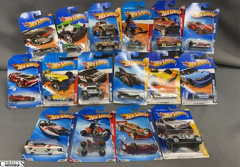 Hot Wheels Lot of 16 Diecast Cars - Various Models image
