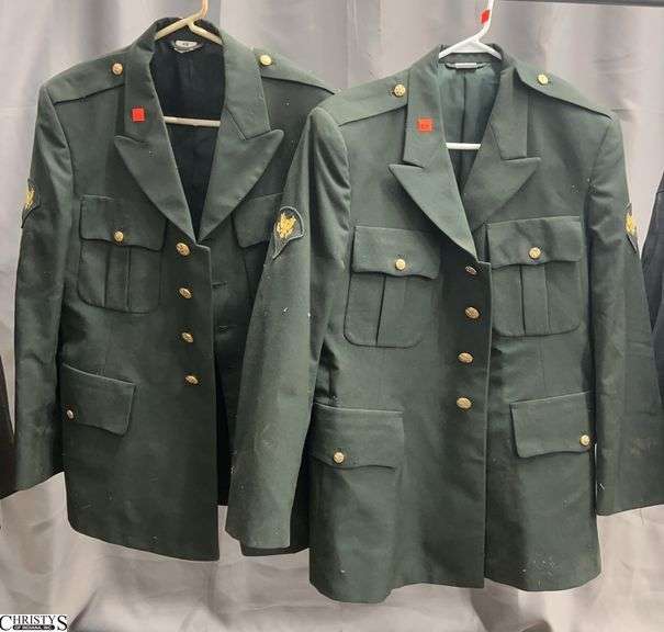 2 U. S. Army Uniform Jackets - Largest marked 43R