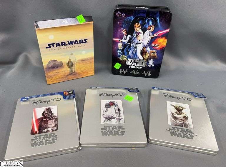 Star Wars Blu-Ray Collection: The Complete Saga, Trilogy Tin & Disney 100 Editions image
