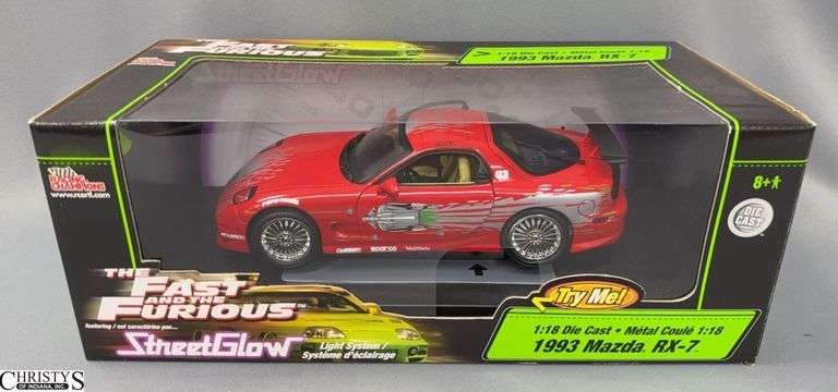 Racing Champions The Fast and the Furious 1993 Mazda RX-7 1:18 Scale Diecast image