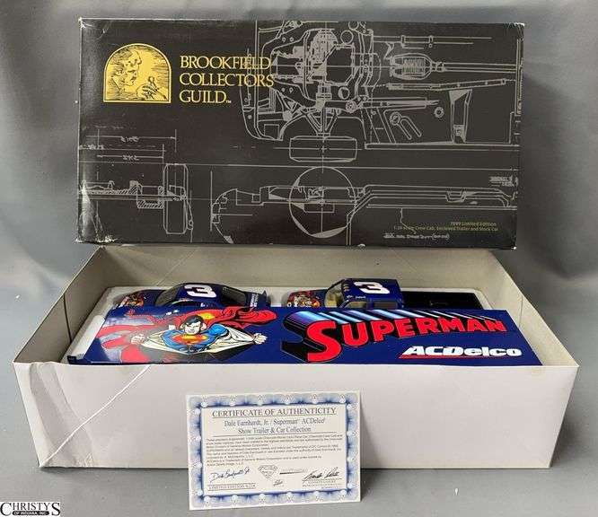 Dale Earnhardt Jr. Superman AcDelco 1999 Show Trailer & Car Collection 1:24 Scale image