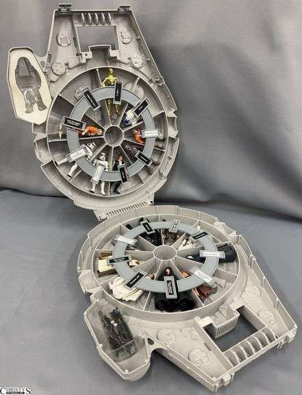 Star Wars 1990's Millennium Falcon Action Figure Storage Case With 17 Total, Could Be Labeled Wrong image