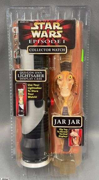 Star Wars Episode I Collector Watch with Display Cases (Jar Jar, Qui-Gon Jinn) image
