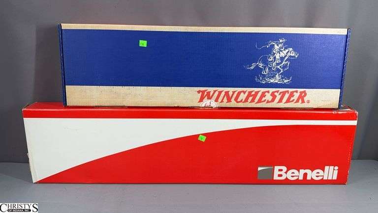 2 Empty Firearms Boxes.  Winchester and Benelli image