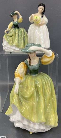 3 Royal Doulton Figurines - 2 Buttercup, Mandy - 7.5" of tallest image