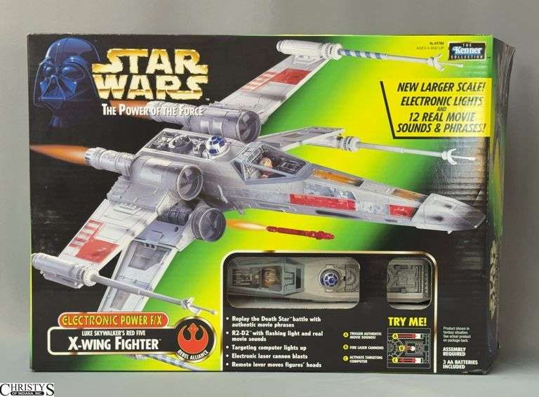 Star Wars Power of the Force Luke Skywalker's Red Five X-Wing Fighter - Kenner 1997 image
