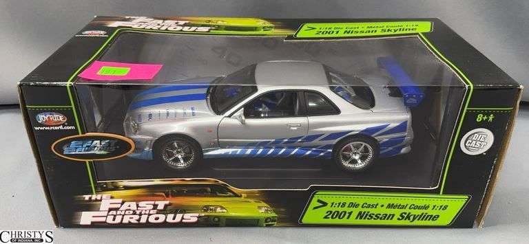1:18 Die Cast The Fast and The Furious 2001 Nissan Skyline Collectible in Box image