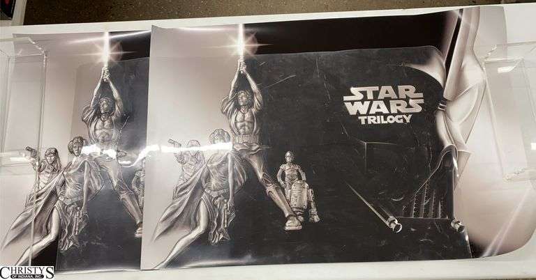 2 Embossed Star Wars Trilogy Posters, Rolled in Tube image