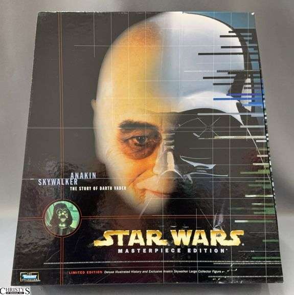 1998 Star Wars Anakin Skywalker Limited Edition Deluxe Illustrated History and Exclusive Large Collector Figure image