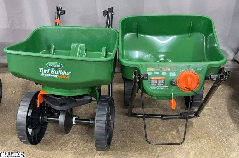 2 Walk Behind Turf Builder Seed Spreaders Store Returns Shelf Pulls image