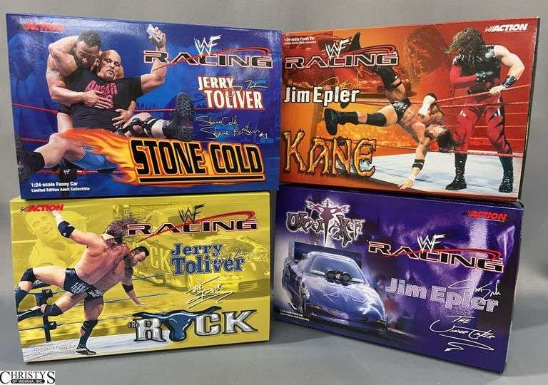 Lot of Four WWF Racing Funny Cars - 1:24 Scale image