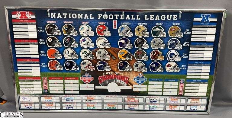 NFL Magnetic Bracket Board 32x17 image