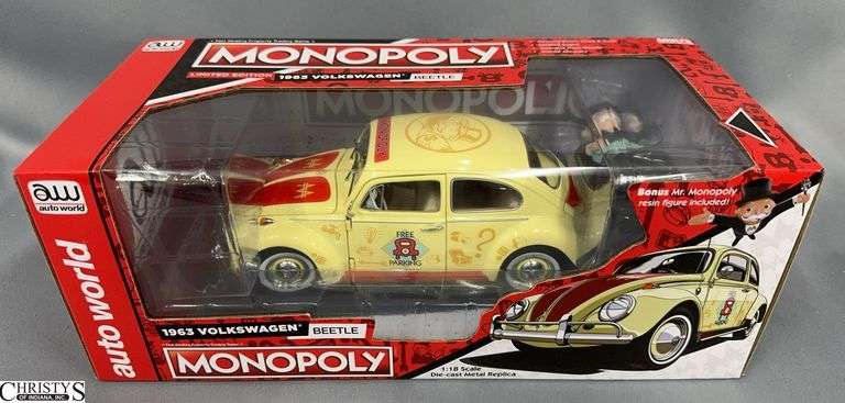 Auto World 1:18 1963 Volkswagen Beetle Monopoly Die-Cast image