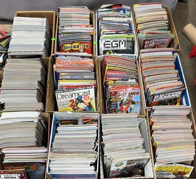 12 Boxes of Gaming / Gamer Magazines image