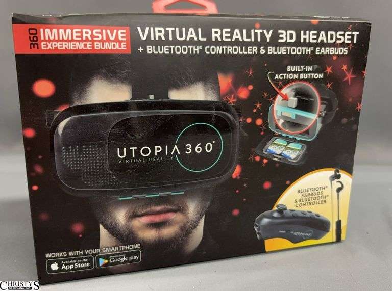 Utopia 360 Virtual Reality 3D Headset Bundle image