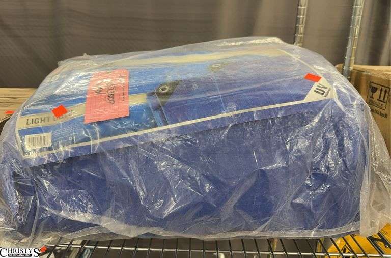 Large Blue Tarp, Defective Tag Says Ripped image