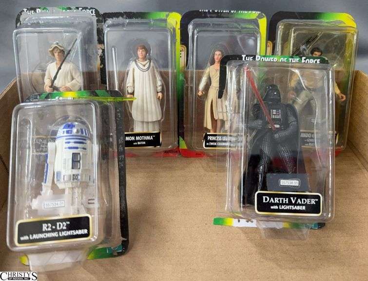 6 Star Wars Power of the Force Action Figure Collection 1998 image