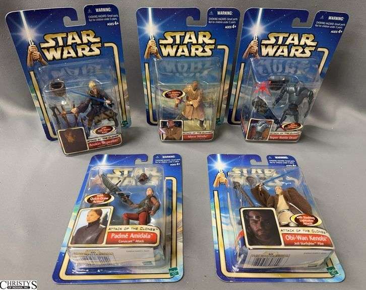 5pcs 2002 Star Wars Attack of The Clones Action Figures image