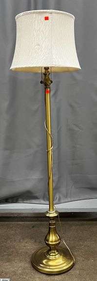 Brass Tone Floor Lamp - 60" image