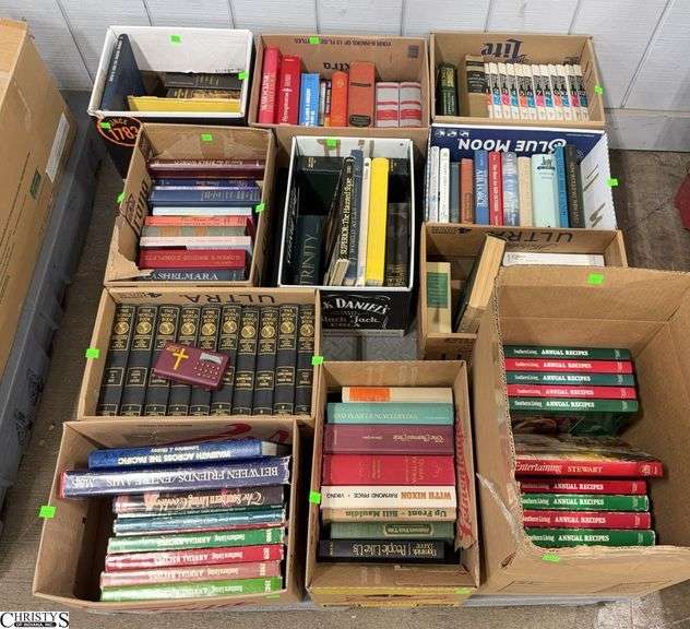 Skid of Assorted Books - Cookbooks, Reference, Misc - SKID NOT INCLUDED image