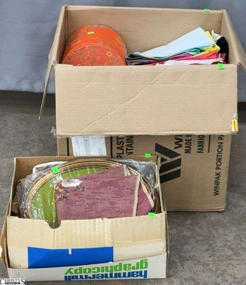 Cross Stitch/Needlepoint Supplies, Assorted Sewing/Craft Fabric Pieces image