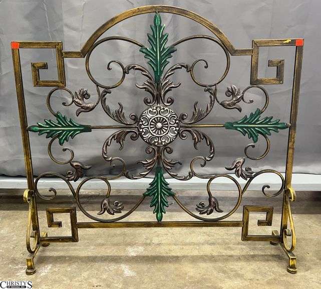 Decorative Metal Fireplace Screen - 35" x 33" image