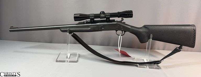 New England Firearms Handi Rifle SB2 Rifle cal. 44 Rem Mag. SN: NP375264  with 4X Redfield Tracker Scope and Sling image