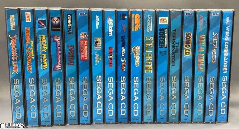 17 Sega CD Game Lot - Wing Commander, Silpheed, Mortal Kombat, and More! image