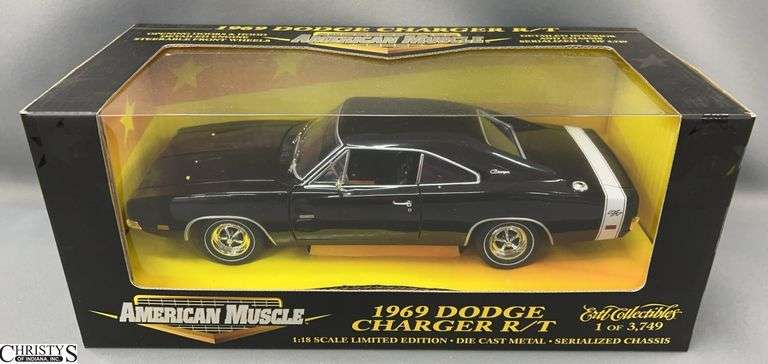1969 Dodge Charger R/T 1:18 Scale Diecast Car Ertl Collectibles image