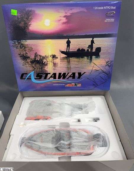 Dale Earnhardt Jr. #8 Looney Tunes Rematch 2002 Nitro Boat & Trailer 1:24 Scale image