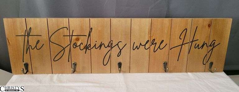 Stockings Were Hung Stocking Holder 26.5"w x 8"h x 5.5" d