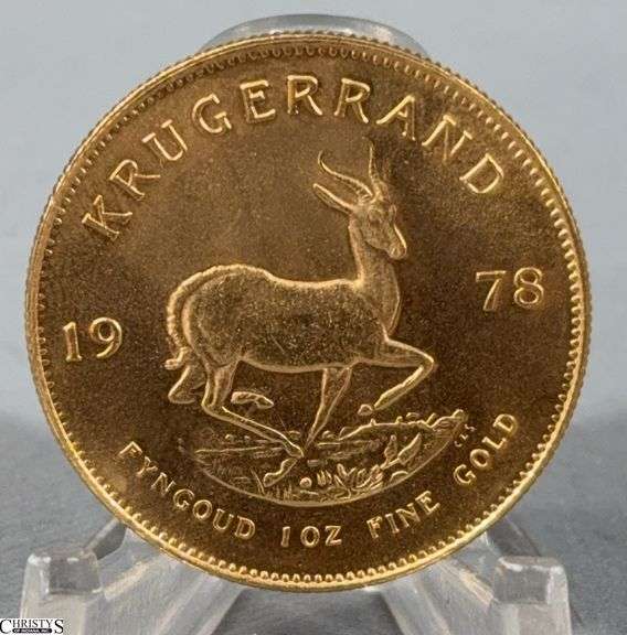 1978 South African Krugerrand 1 oz. Fine Gold Coin image
