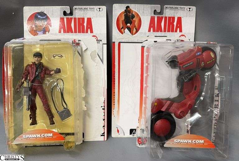 2 McFarlane Toys 2000 Akira Action Figures with Motorcycle image