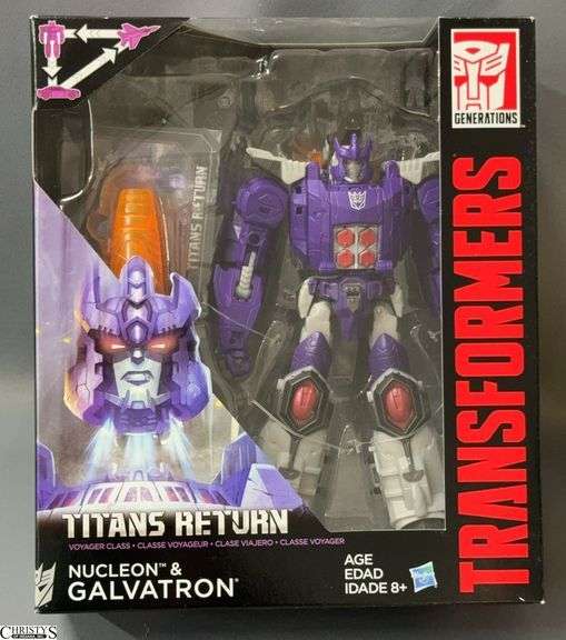 2015 Hasbro Transformers Titans Return Nucleon & Galvatron Action Figure image