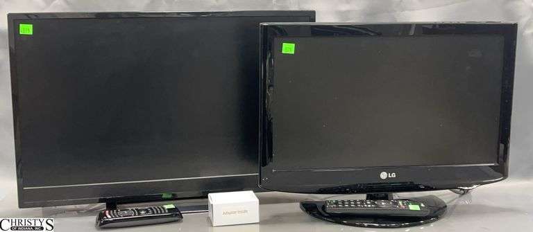 LG 18" and Vizio 24" TV and Remotes - Vizio did not power on image