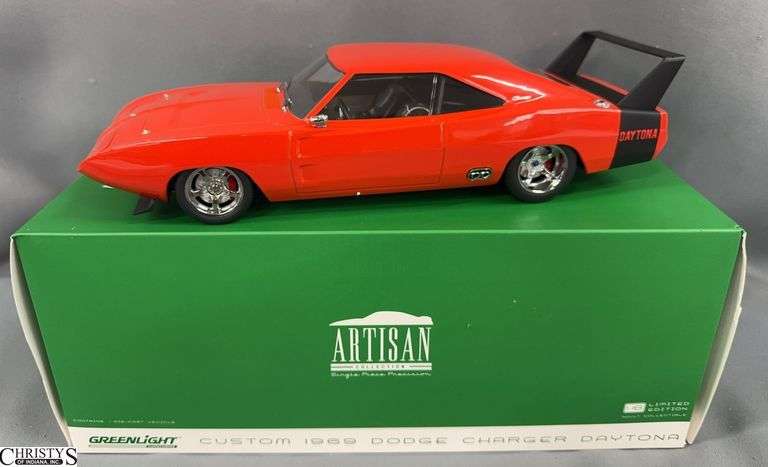 Greenlight Artisan Collection Custom 1969 Dodge Charger Daytona 1:18 Scale image