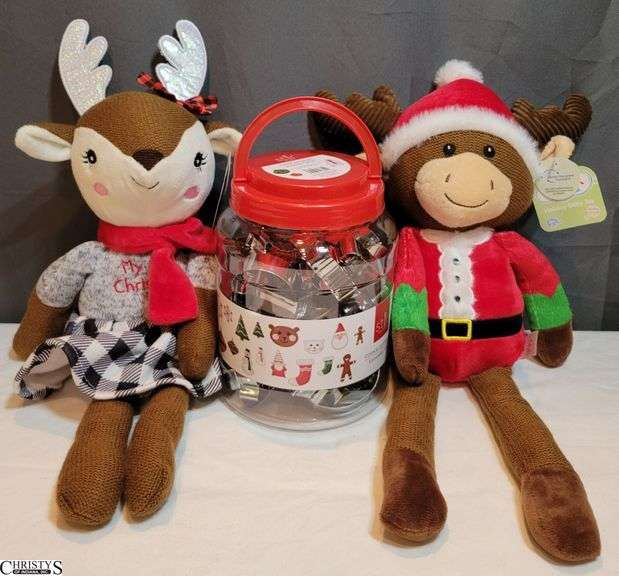 Cookie Cutters and 2 Plush Baby Toys image