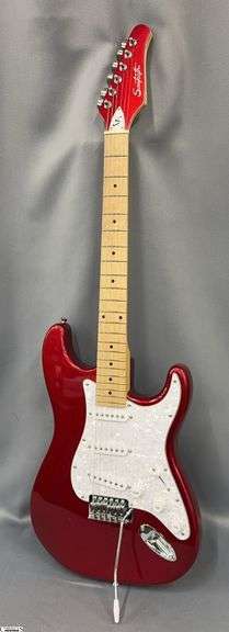 Sawtooth 6 String Electric Guitar Candy Apple Red image