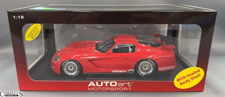 Auto Art 1:18 Dodge Viper Competition Car Plain Body Limited Edition image