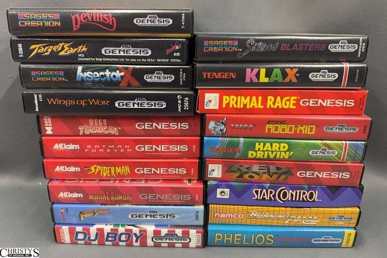 19 Sega Genesis Game Lot - Mixed Titles image